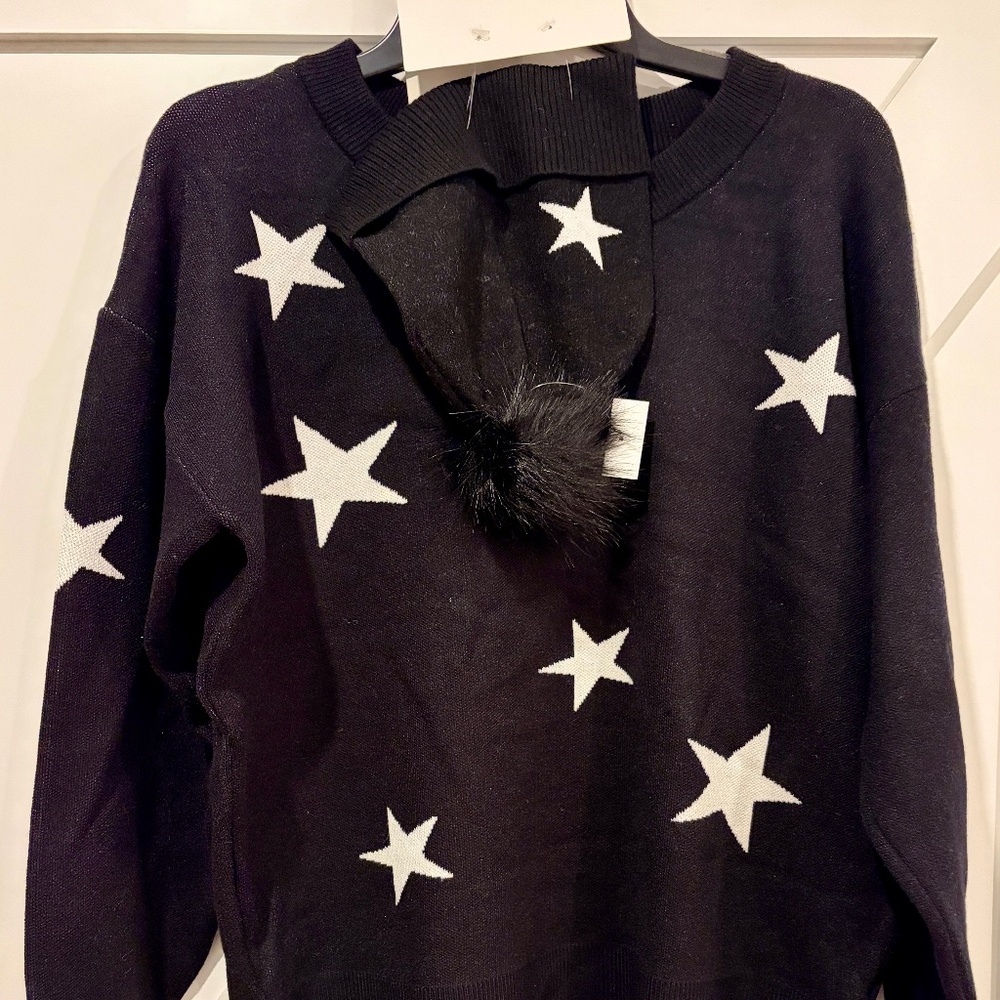 NWT Rachel Zoe sweater w/matching hat